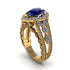 Sapphire Imperial Blossom Engagement Ring - April No. 13 image 1