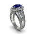 Sapphire Imperial Blossom Engagement Ring - April No. 15 image 1