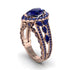 Sapphire Imperial Blossom Engagement Ring - April No. 74