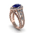 Sapphire Imperial Blossom Engagement Ring - April No. 14 image 1