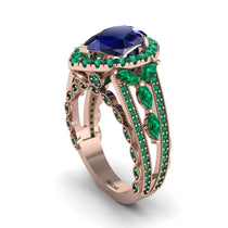 Sapphire Imperial Blossom Engagement Ring - April No. 29 image 1