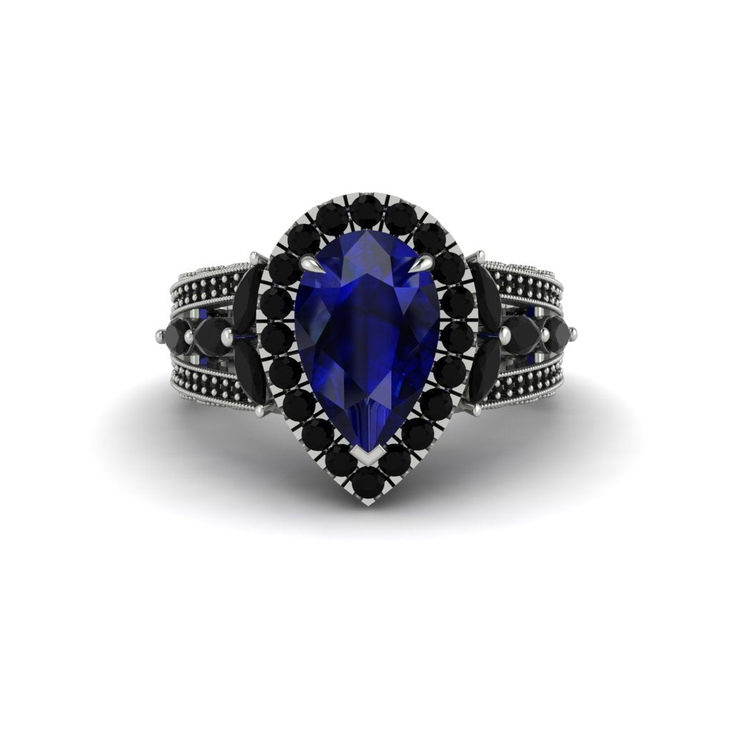 Sapphire Imperial Blossom Engagement Ring - April No. 45