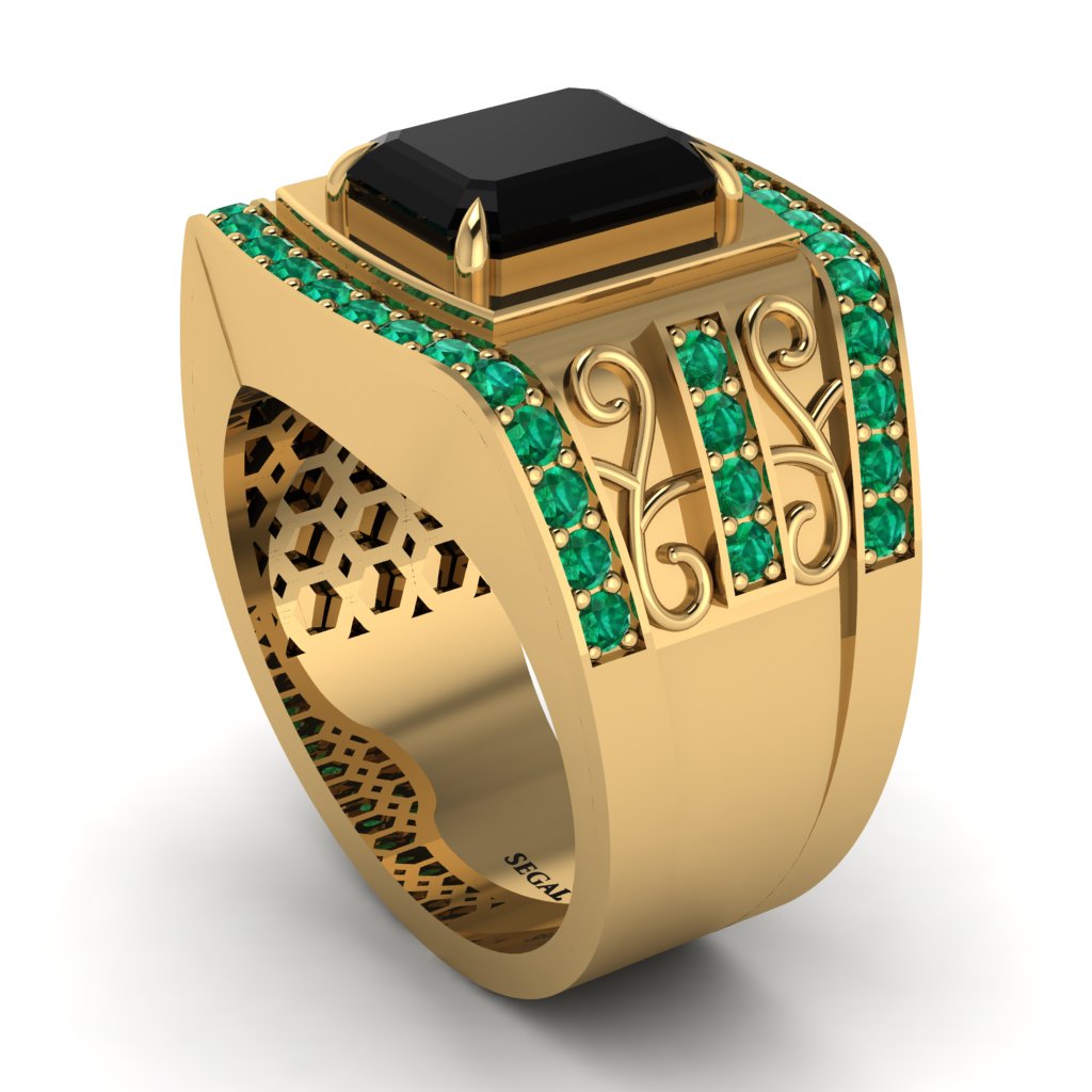 Black Diamond Imperial Grandeur Men's Ring - Shea No. 22