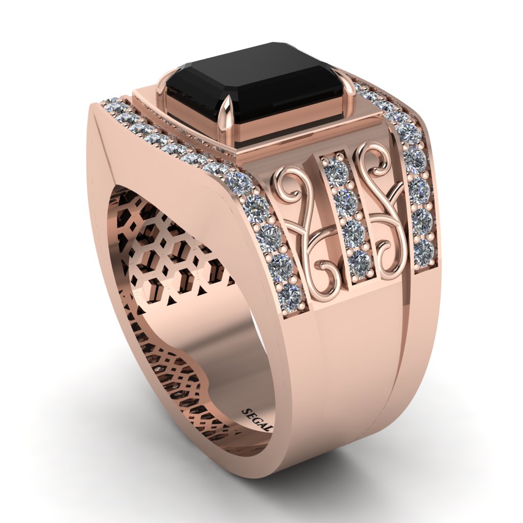 Black Diamond Imperial Grandeur Men's Ring - Shea No. 8