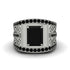 Black Diamond Imperial Grandeur Men's Ring - Shea No. 39 image 1