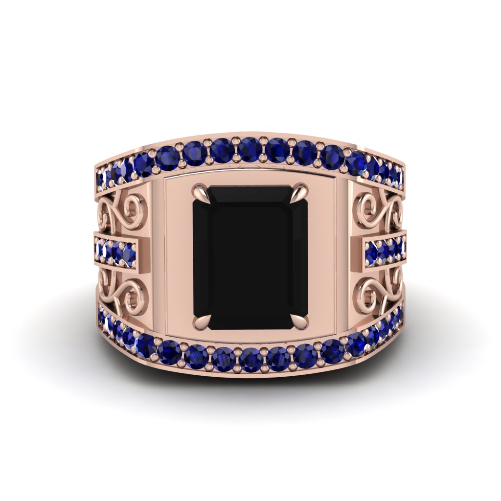 Black Diamond Imperial Grandeur Men's Ring - Shea No. 68