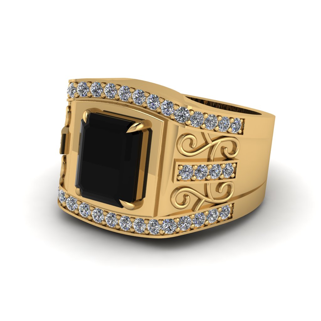 Black Diamond Imperial Grandeur Men's Ring - Shea No. 7