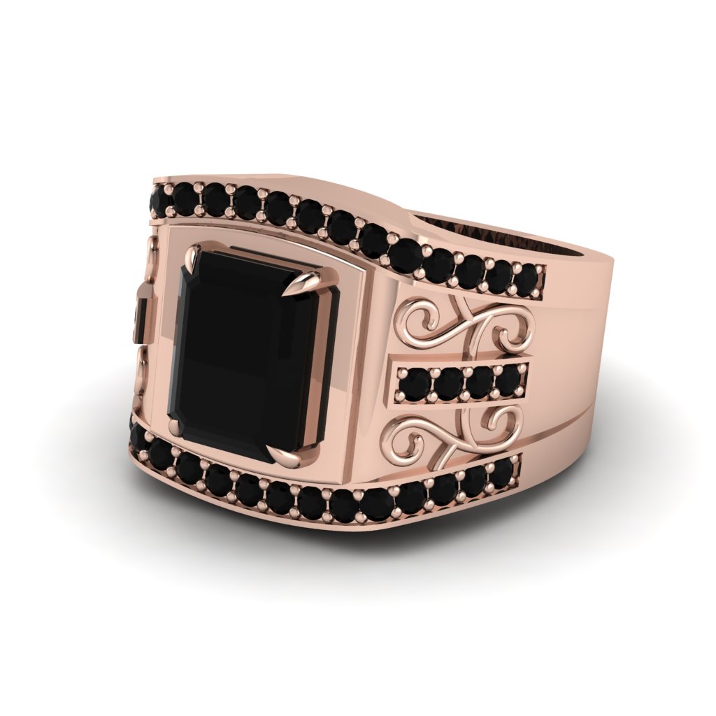 Black Diamond Imperial Grandeur Men's Ring - Shea No. 38