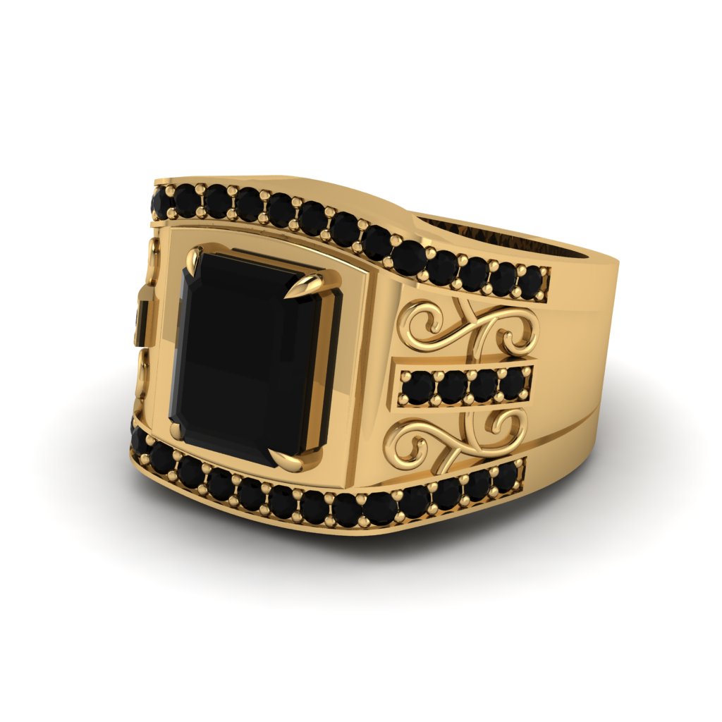 Black Diamond Imperial Grandeur Men's Ring - Shea No. 37