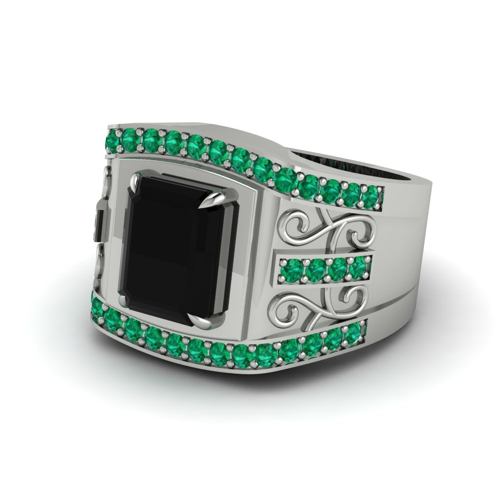 Black Diamond Imperial Grandeur Men's Ring - Shea No. 24