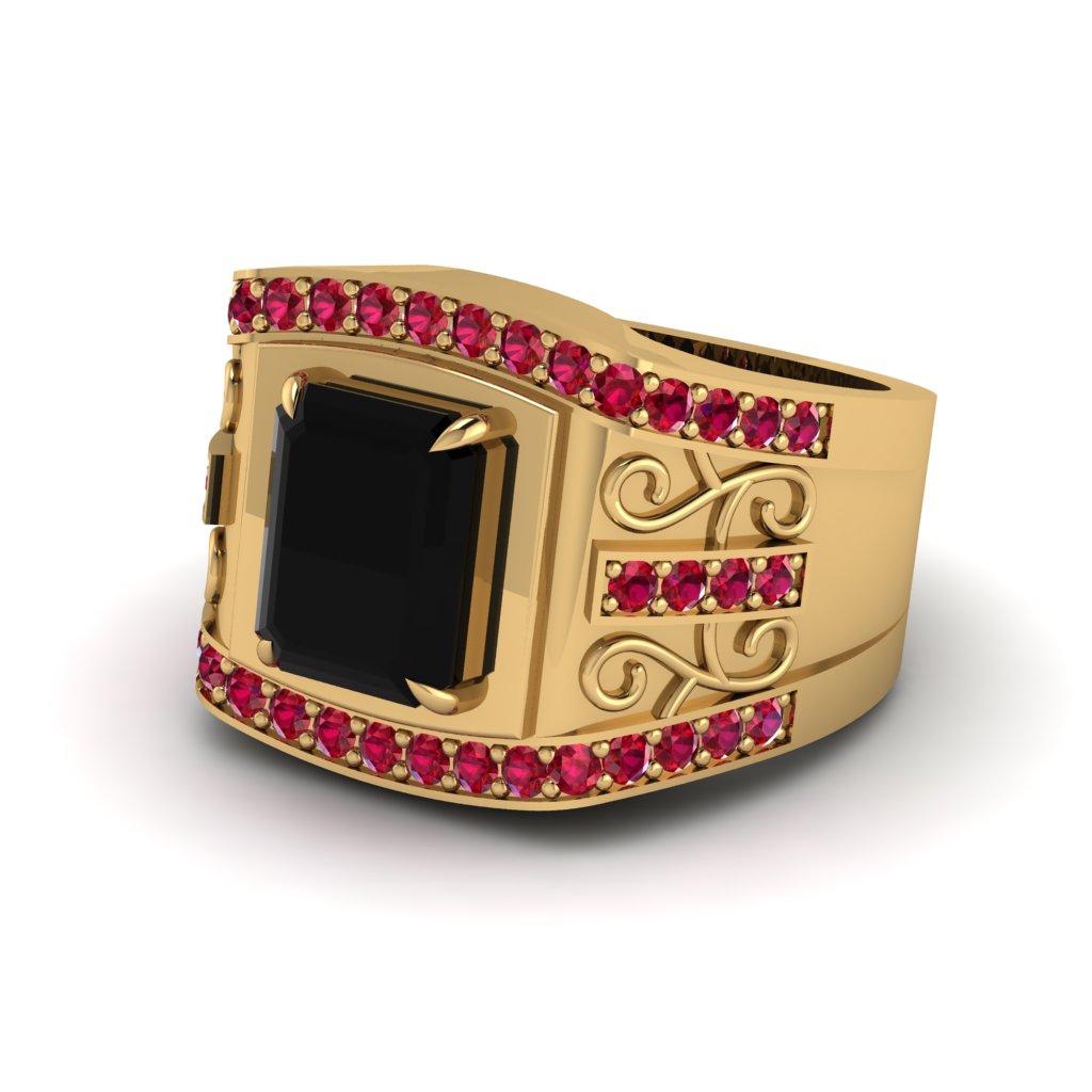 Black Diamond Imperial Grandeur Men's Ring - Shea No. 52
