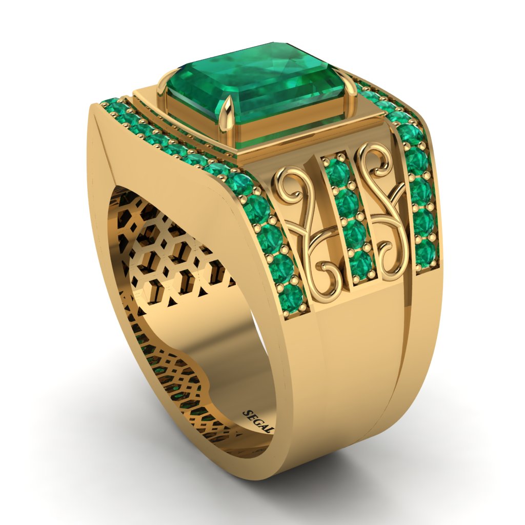 Emerald Imperial Grandeur Men's Ring - Shea No. 19