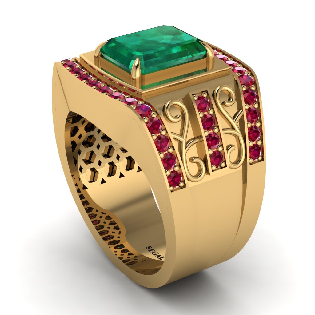 Emerald Imperial Grandeur Men's Ring - Shea No. 49