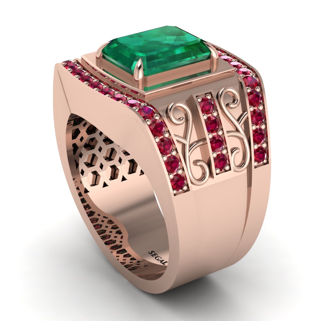 Emerald Imperial Grandeur Men's Ring - Shea No. 50