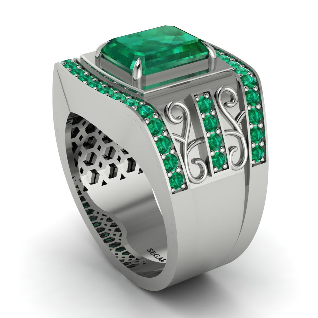 Emerald Imperial Grandeur Men's Ring - Shea No. 21