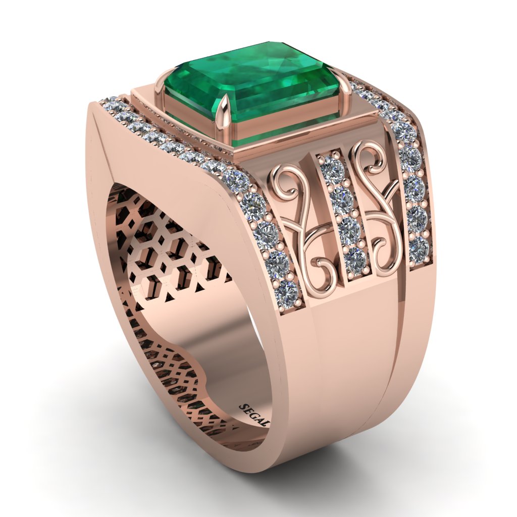 Emerald Imperial Grandeur Men's Ring - Shea No. 5