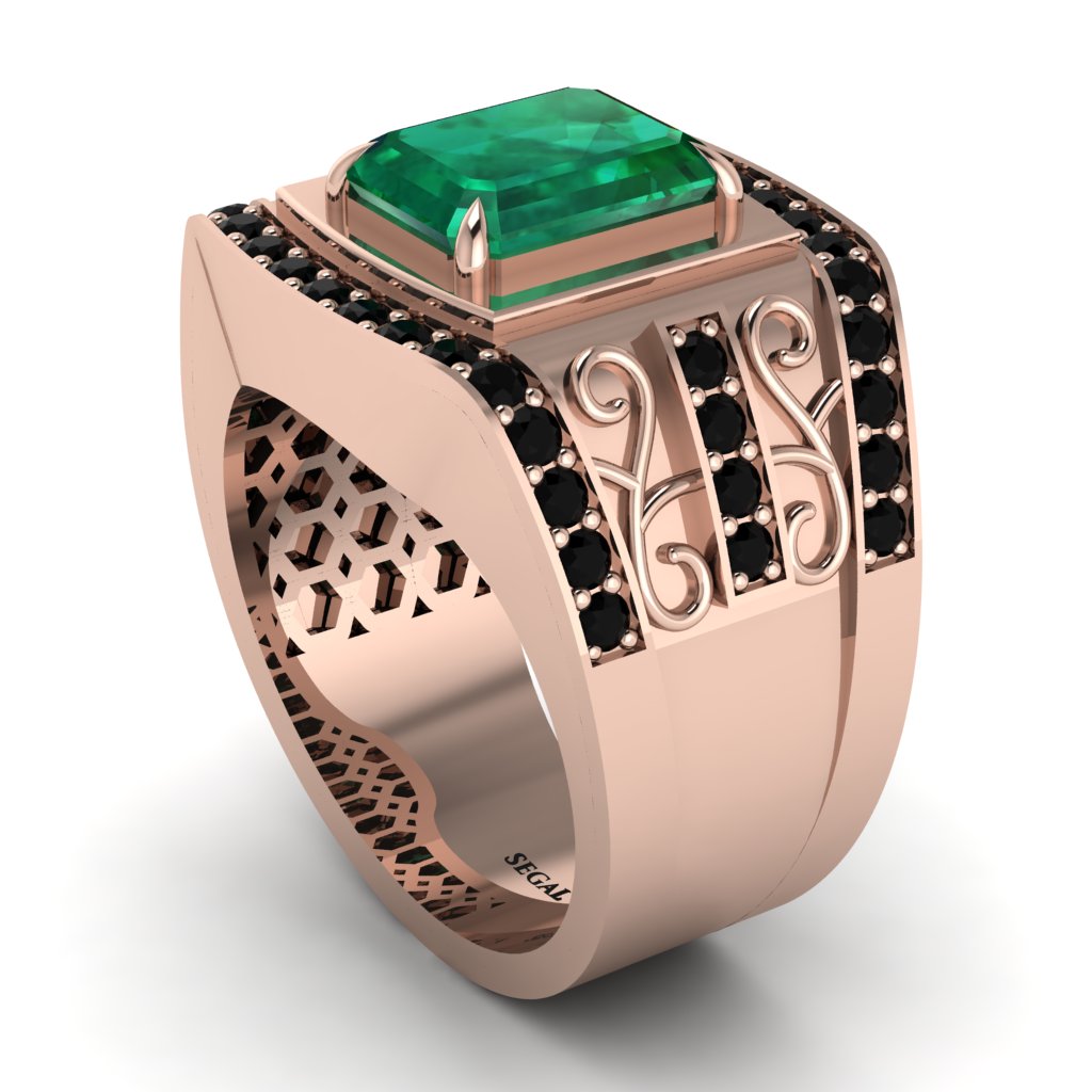 Emerald Imperial Grandeur Men's Ring - Shea No. 35