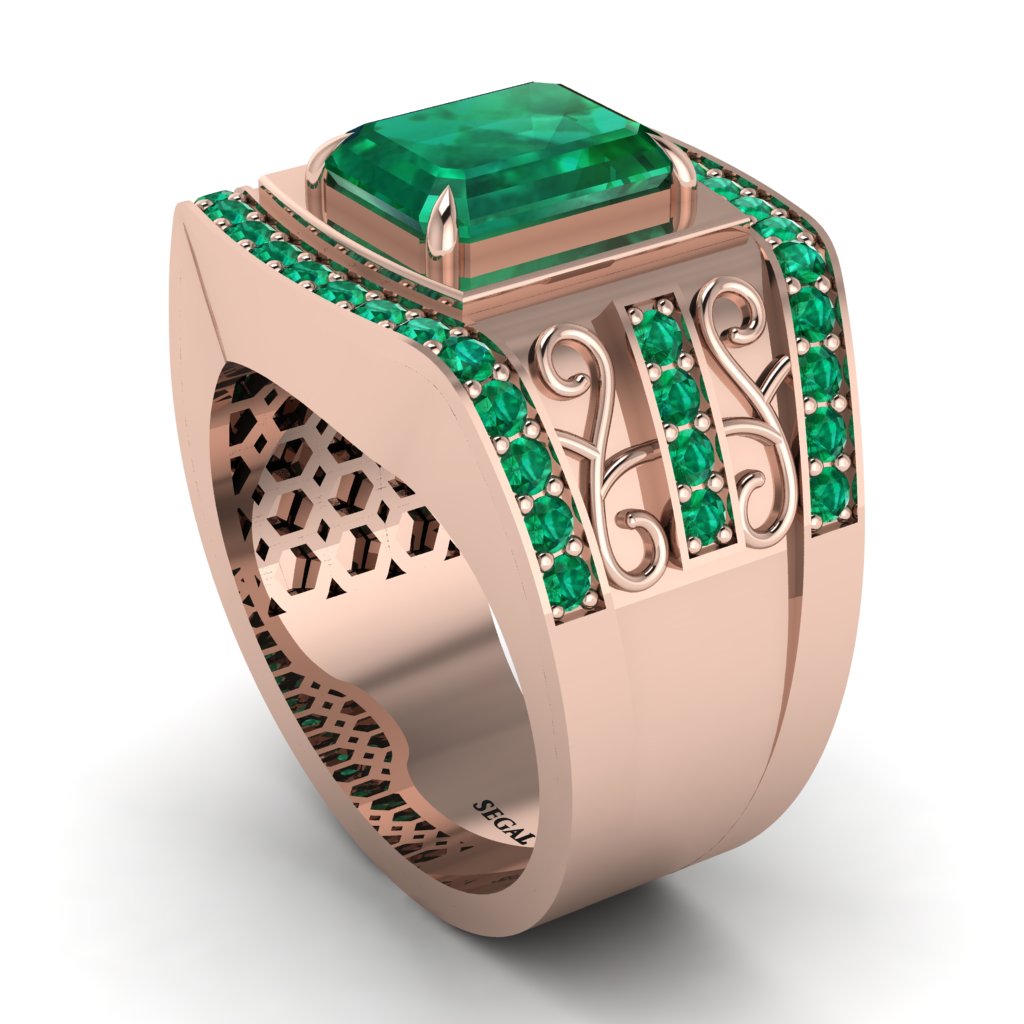 Emerald Imperial Grandeur Men's Ring - Shea No. 20