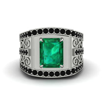 Emerald Imperial Grandeur Men's Ring - Shea No. 36 image 1