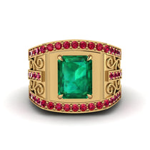 Emerald Imperial Grandeur Men's Ring - Shea No. 49 image 1