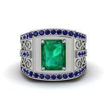 Emerald Imperial Grandeur Men's Ring - Shea No. 66 image 1