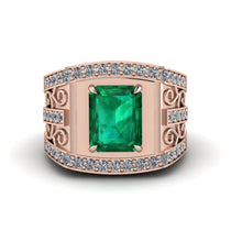 Emerald Imperial Grandeur Men's Ring - Shea No. 5 image 1
