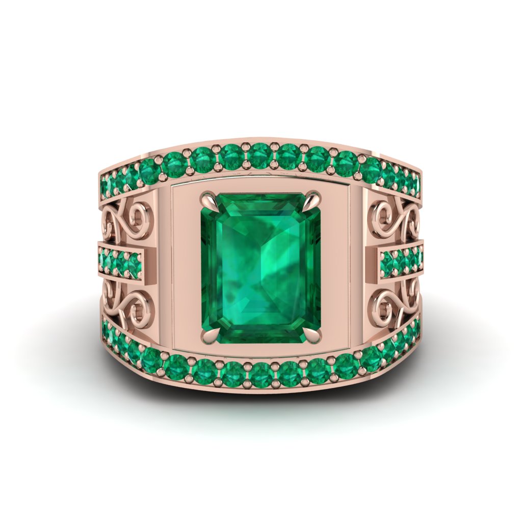 Emerald Imperial Grandeur Men's Ring - Shea No. 20
