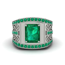 Emerald Imperial Grandeur Men's Ring - Shea No. 21 image 1