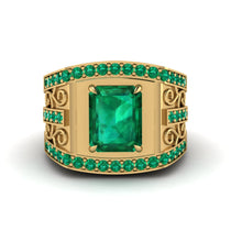 Emerald Imperial Grandeur Men's Ring - Shea No. 19 image 1