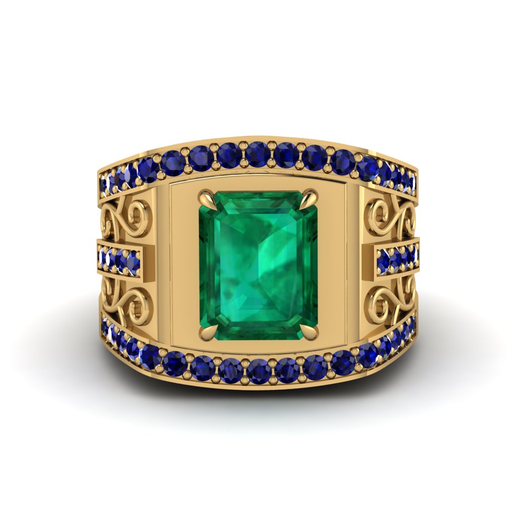 Emerald Imperial Grandeur Men's Ring - Shea No. 64