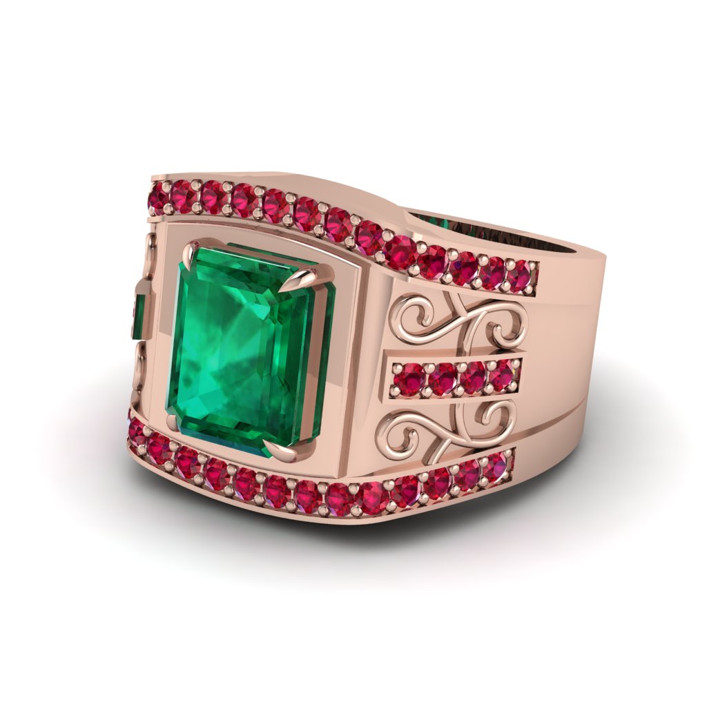 Emerald Imperial Grandeur Men's Ring - Shea No. 50