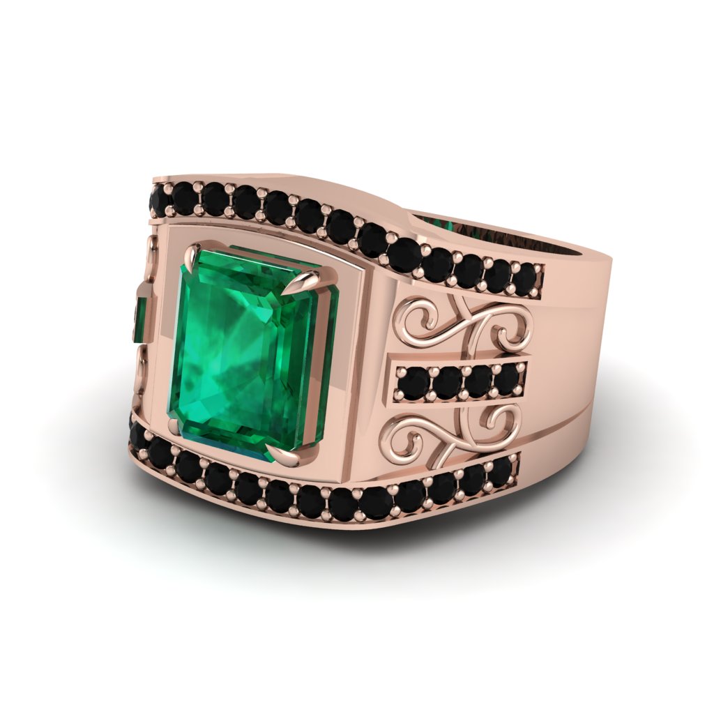 Emerald Imperial Grandeur Men's Ring - Shea No. 35
