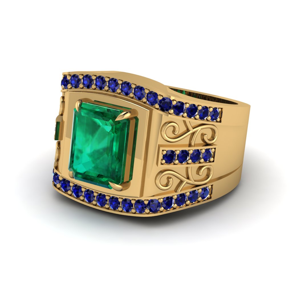 Emerald Imperial Grandeur Men's Ring - Shea No. 64