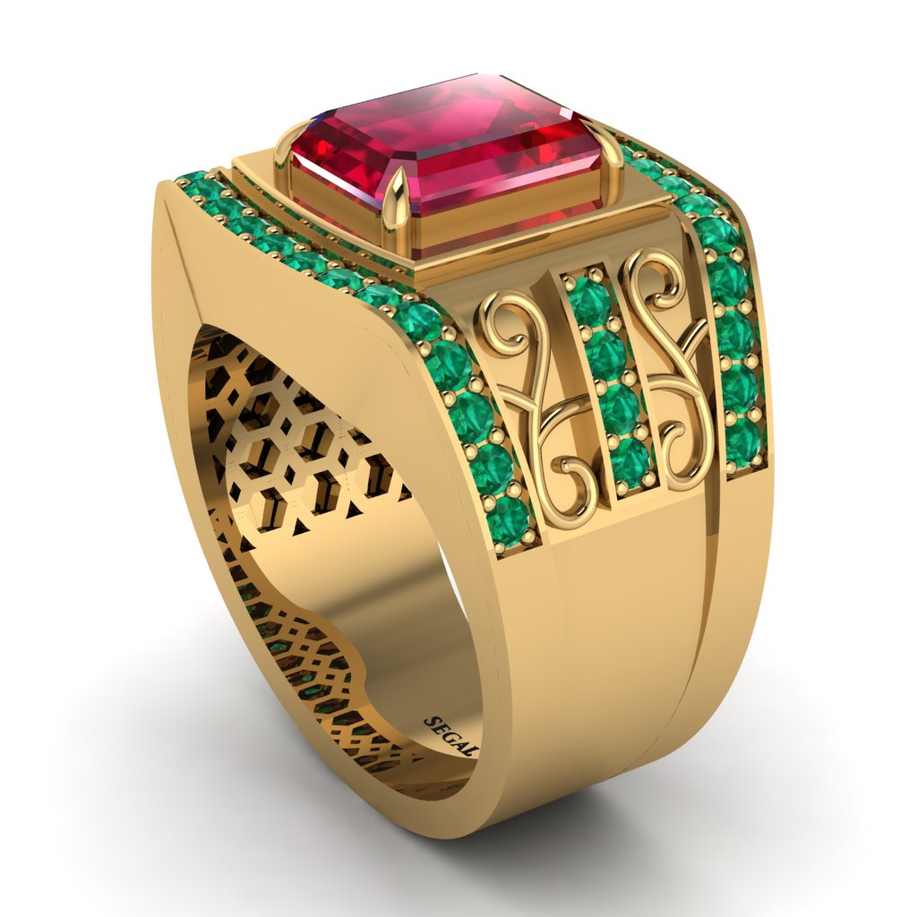 Ruby Imperial Grandeur Men's Ring - Shea No. 25