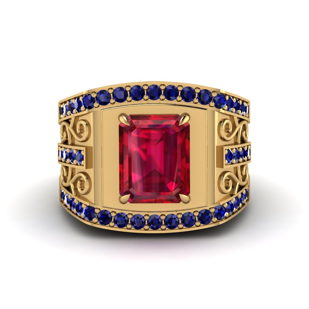 Ruby Imperial Grandeur Men's Ring - Shea No. 70