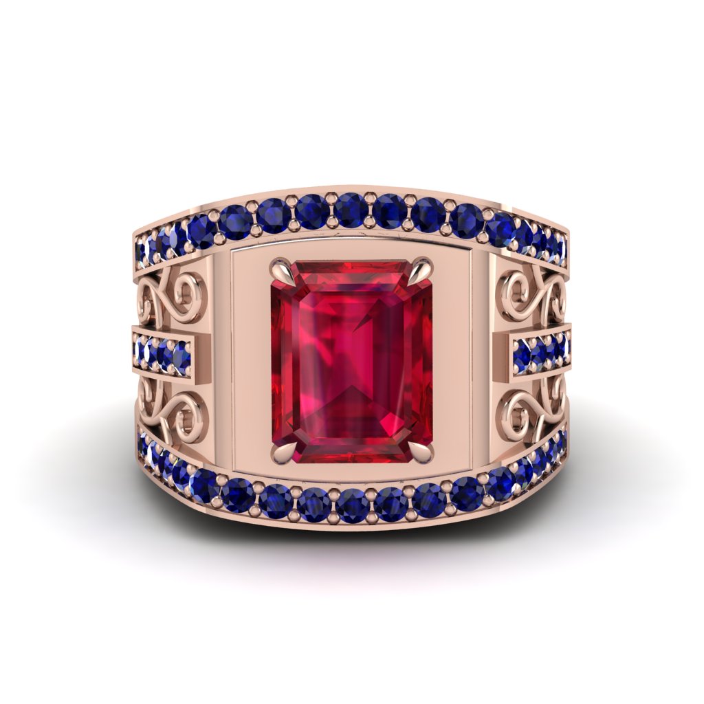 Ruby Imperial Grandeur Men's Ring - Shea No. 71