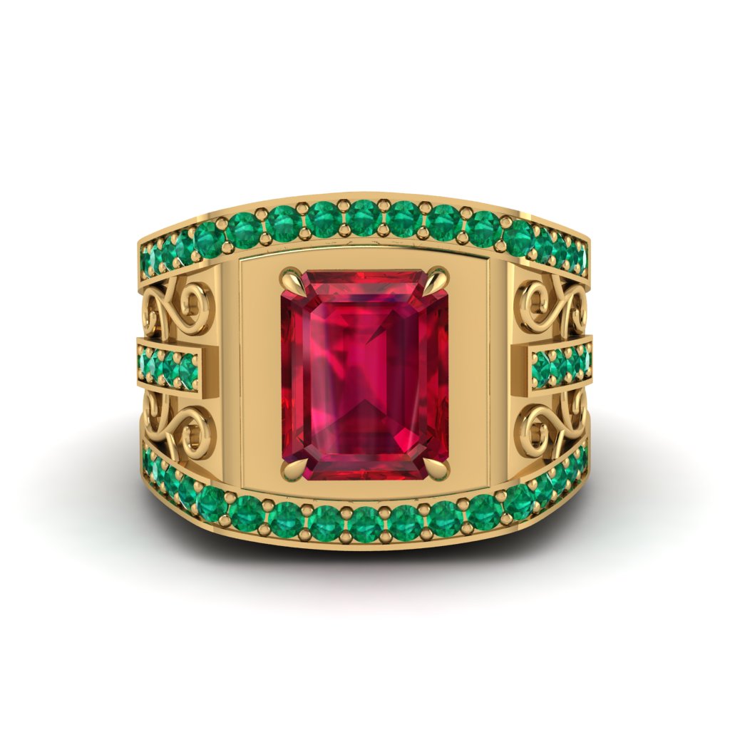Ruby Imperial Grandeur Men's Ring - Shea No. 25