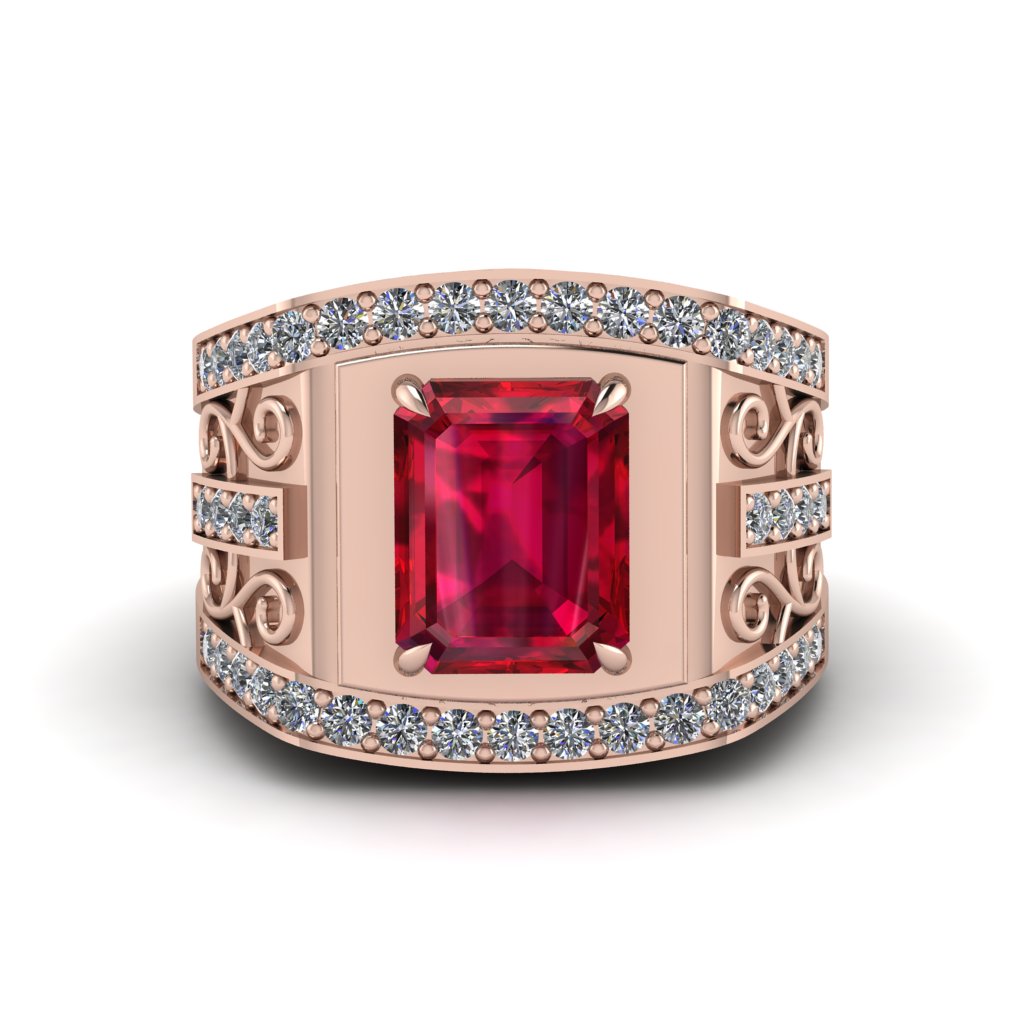 Ruby Imperial Grandeur Men's Ring - Shea No. 11