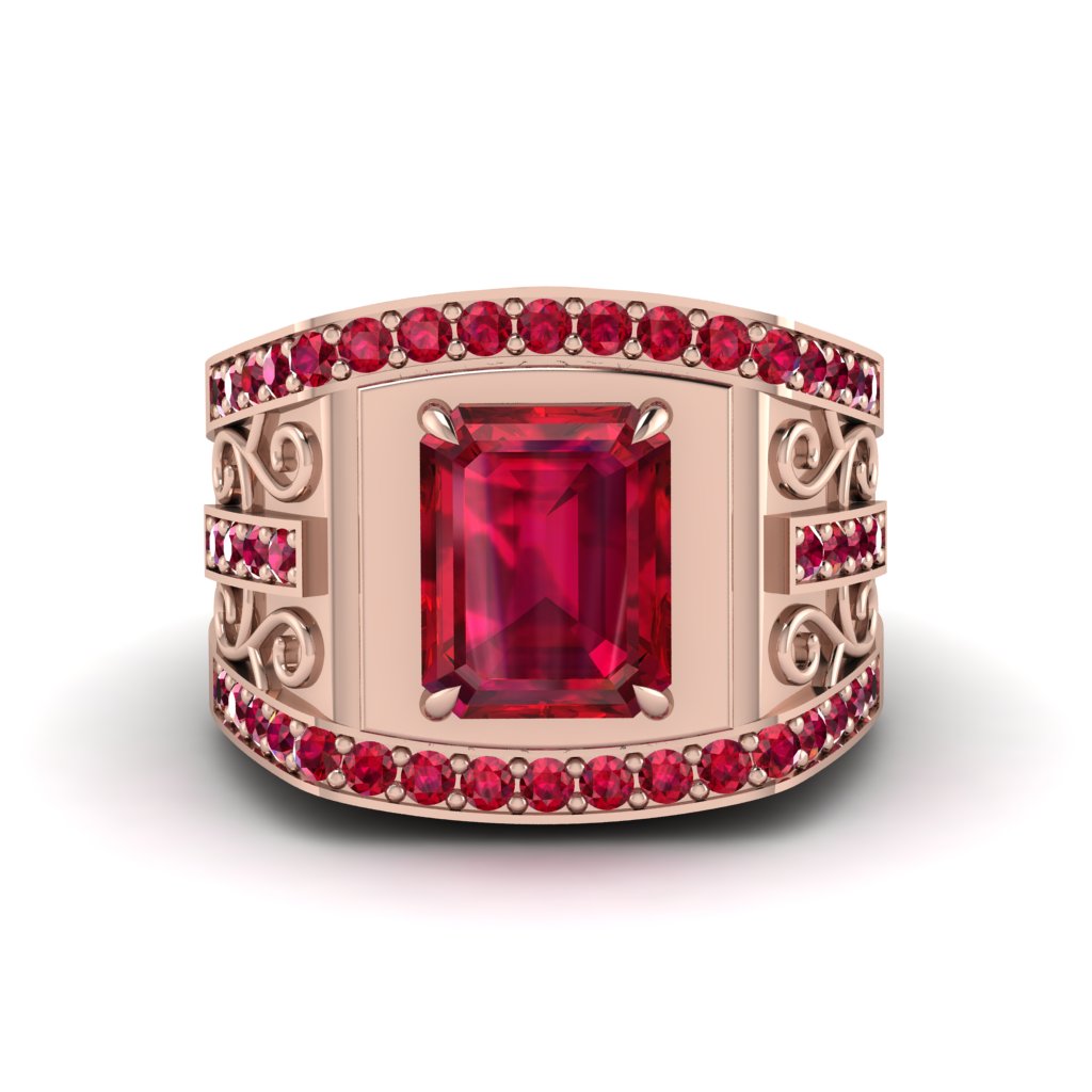 Ruby Imperial Grandeur Men's Ring - Shea No. 56