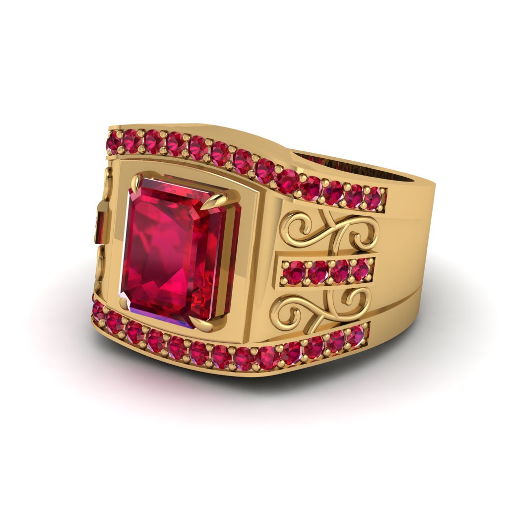 Ruby Imperial Grandeur Men's Ring - Shea No. 55