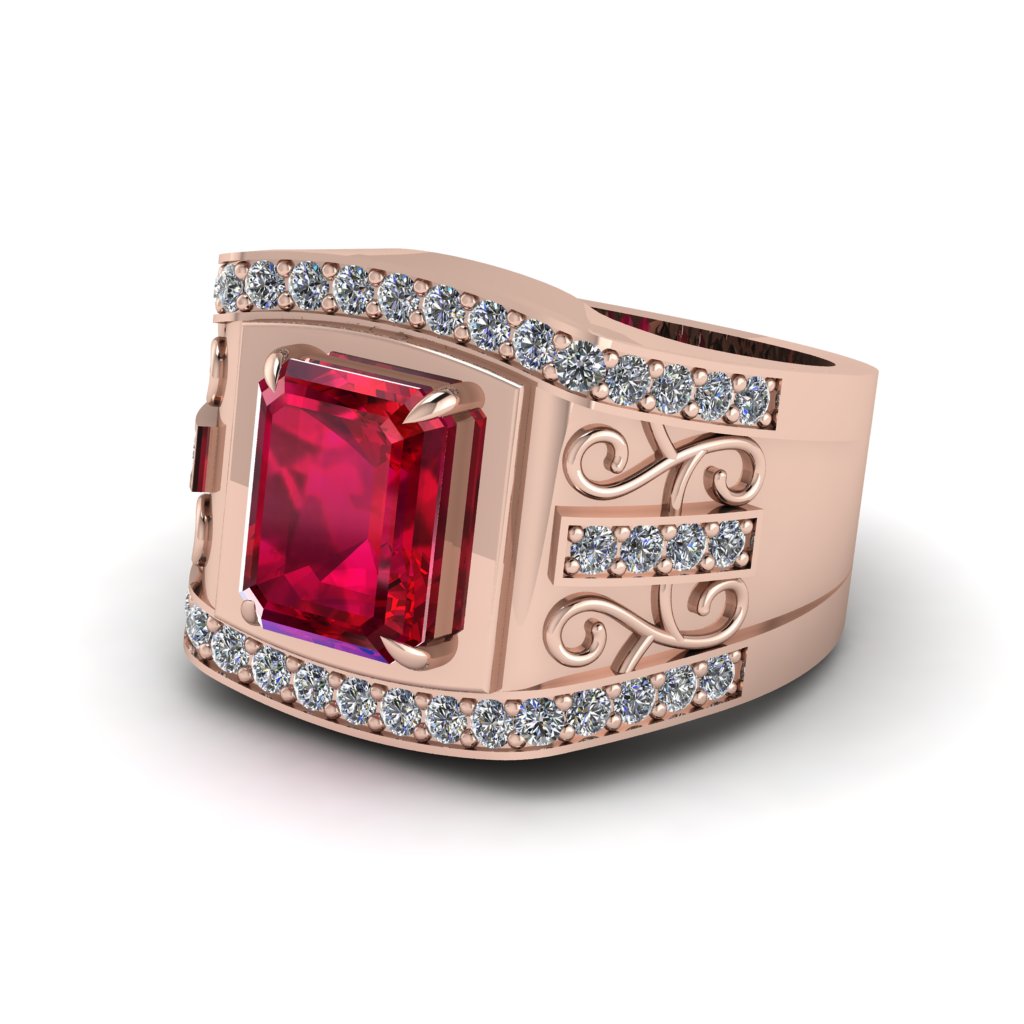 Ruby Imperial Grandeur Men's Ring - Shea No. 11