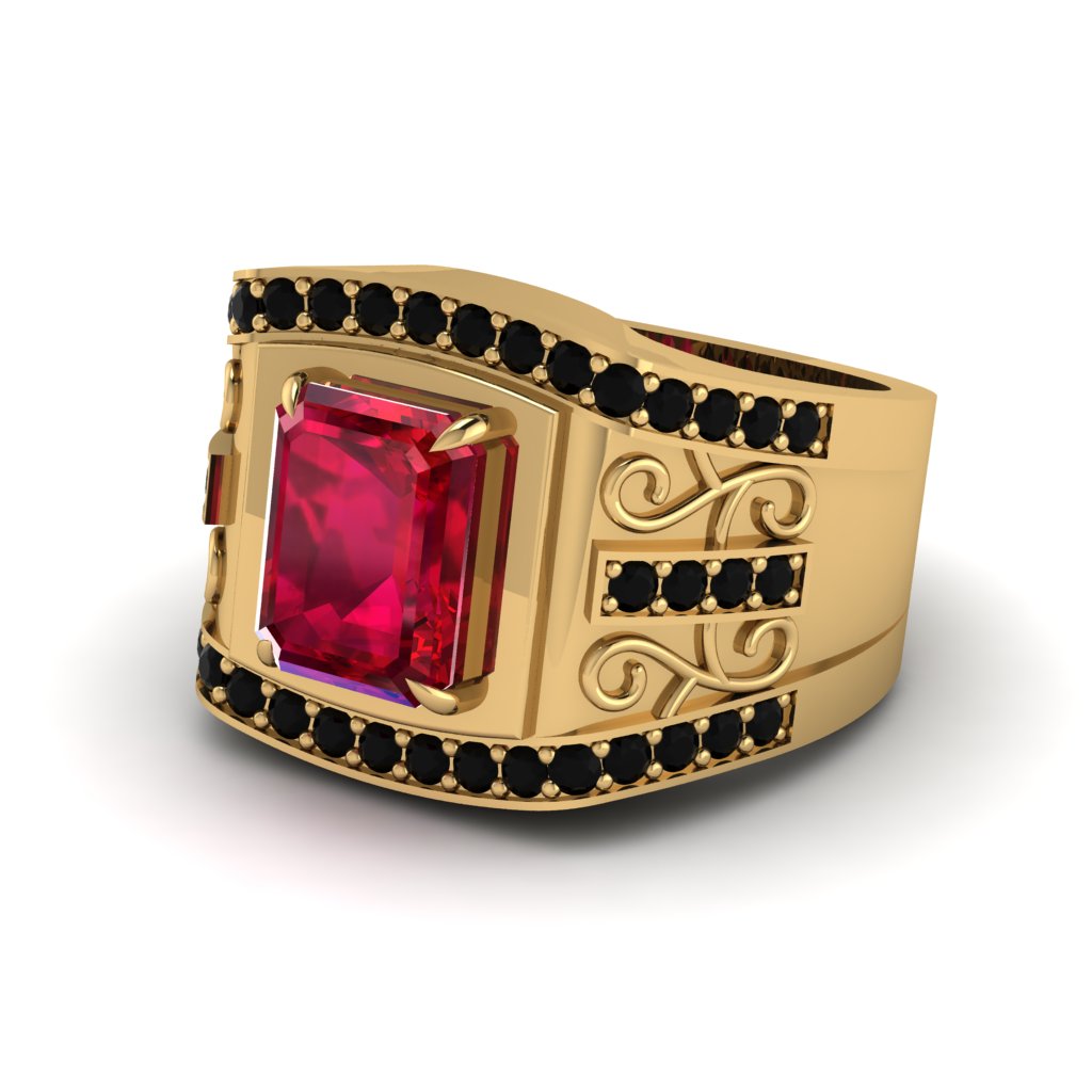 Ruby Imperial Grandeur Men's Ring - Shea No. 40