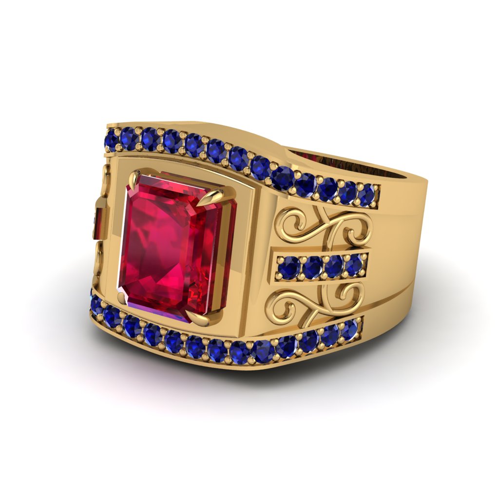 Ruby Imperial Grandeur Men's Ring - Shea No. 70