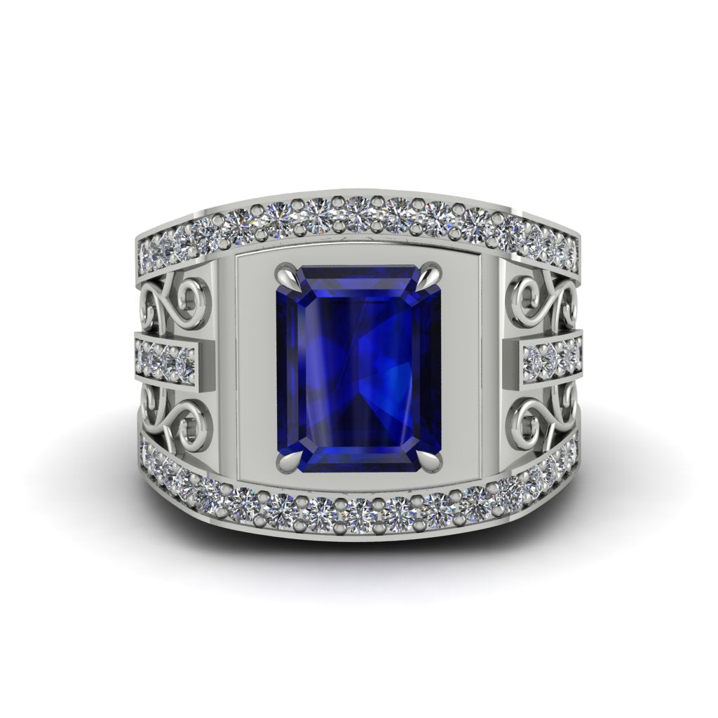 Sapphire Imperial Grandeur Men's Ring - Shea No. 15