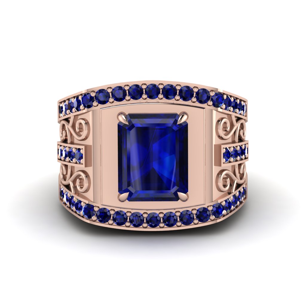 Sapphire Imperial Grandeur Men's Ring - Shea No. 74