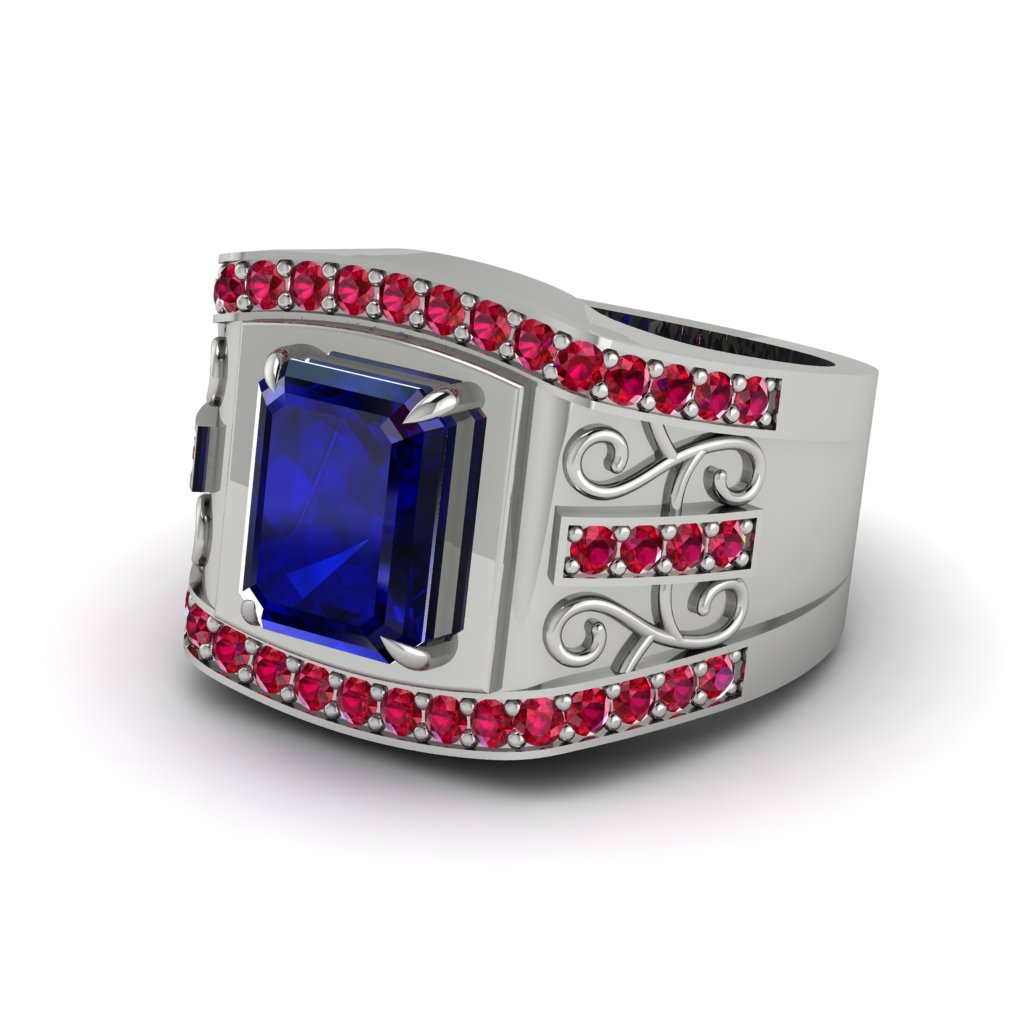 Sapphire Imperial Grandeur Men's Ring - Shea No. 60