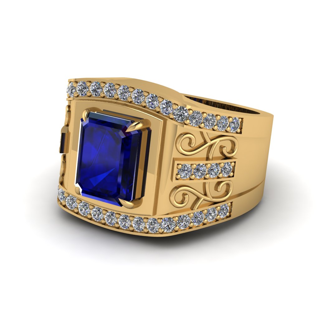 Sapphire Imperial Grandeur Men's Ring - Shea No. 13