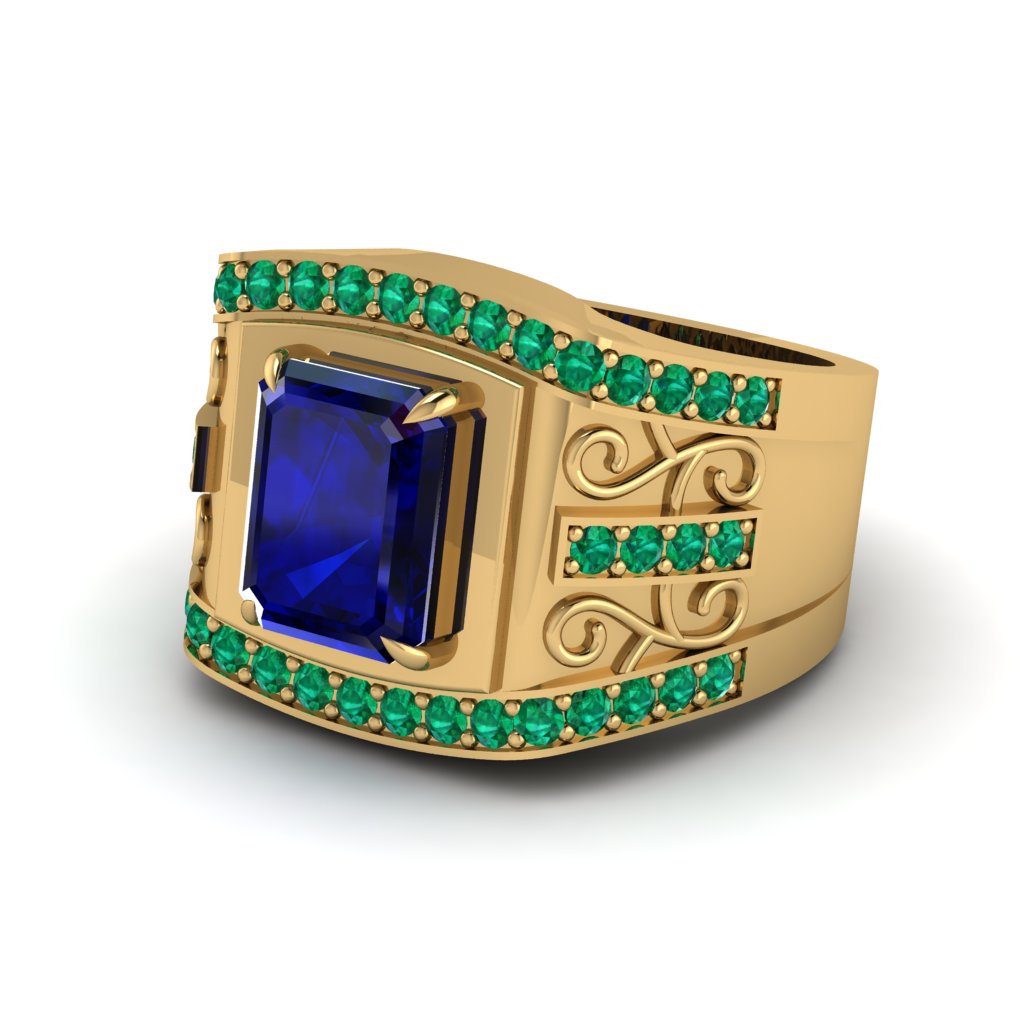 Sapphire Imperial Grandeur Men's Ring - Shea No. 28