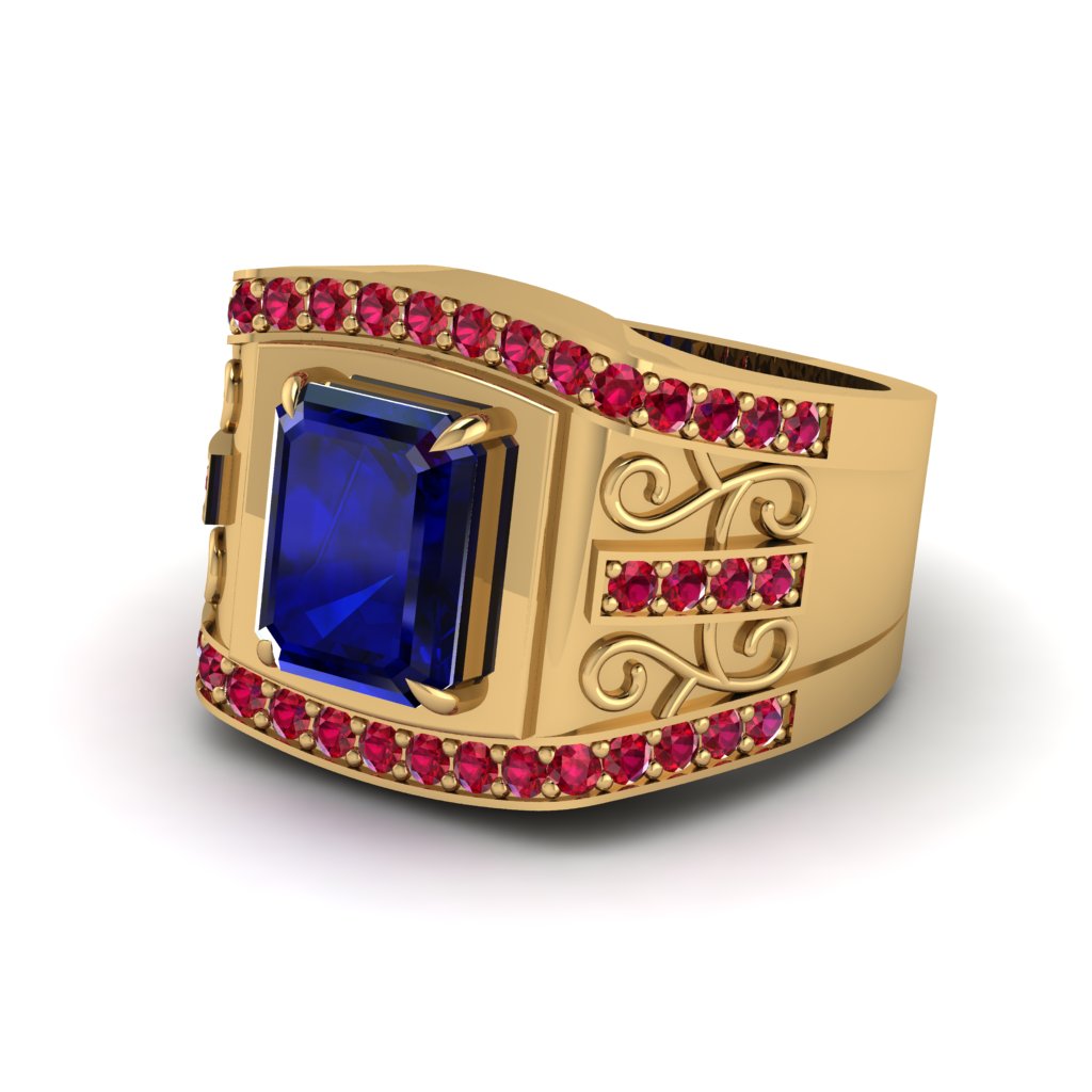 Sapphire Imperial Grandeur Men's Ring - Shea No. 58