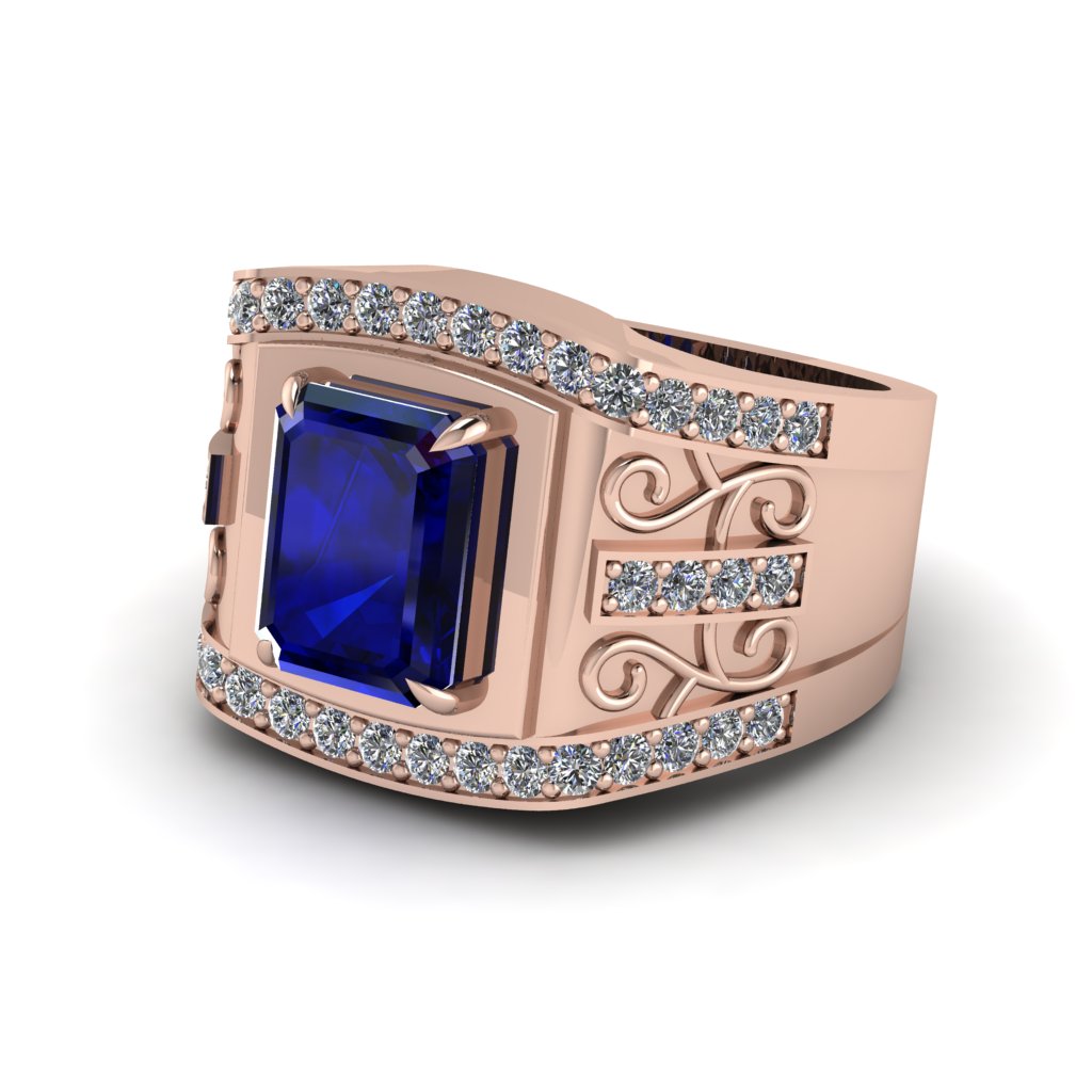 Sapphire Imperial Grandeur Men's Ring - Shea No. 14